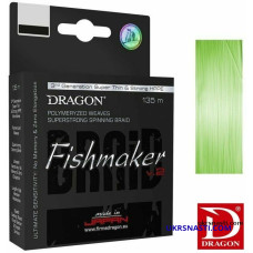 Шнур Dragon Fishmaker v2/Momoi диаметр 0,14мм размотка 135м зелёный